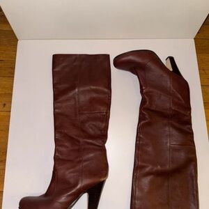 Source Unknown Rich Brown Heeled Boots